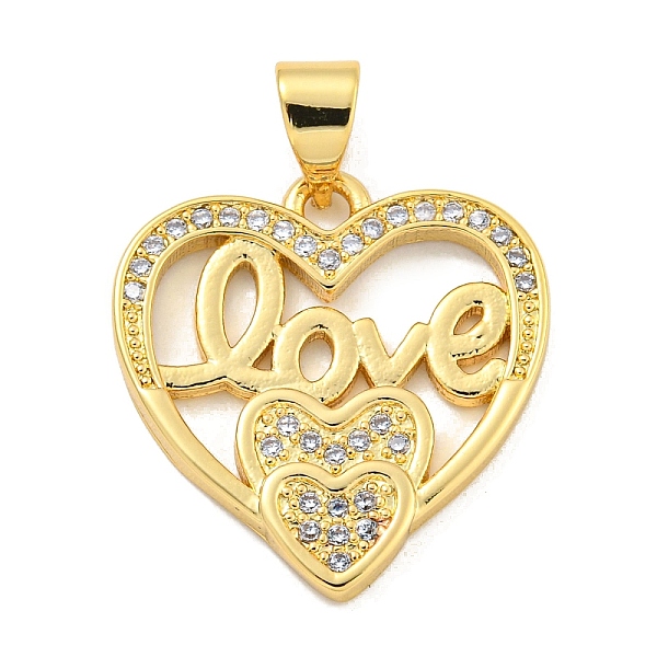 PandaHall Rack Plating Brass Micro Pave Cubic Zirconia Pendants, Long-Lasting Plated, Cadmium Free & Lead Free, Real 18K Gold Plated, Heart..., Clear
PandaHall Rack Plating Brass Micro Pave Cubic Zirconia Pendants, Long-Lasting Plated, Cadmium Free & Lead Free, Real 18K Gold Plated, Heart..., Clear
