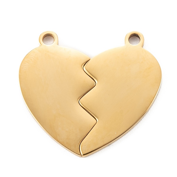 PandaHall 304 Stainless Steel Split Pendants, Double Heart , Golden, 24.5x25x1.4mm, Hole: 1.8mm 304 Stainless Steel Heart
PandaHall 304 Stainless Steel Split Pendants, Double Heart , Golden, 24.5x25x1.4mm, Hole: 1.8mm 304 Stainless Steel Heart