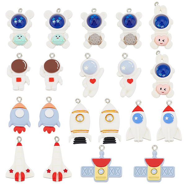 PandaHall PH 20pcs Spacemen Charms, 10 Styles Rocket Resin Pendants Astronaut Satellite Pendants Universe Charms Dangle Loose Beads White..., Multicolor
PandaHall PH 20pcs Spacemen Charms, 10 Styles Rocket Resin Pendants Astronaut Satellite Pendants Universe Charms Dangle Loose Beads White..., Multicolor
