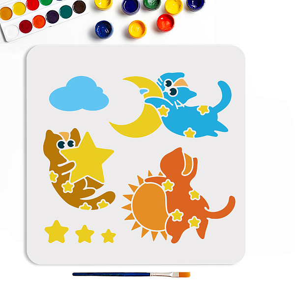 PandaHall MAYJOYDIY US 1Pc PET Hollow Out Drawing Painting Stencils, for DIY Scrapbook, Photo Album, with 1Pc Art Paint Brushes, Cat Shape...
PandaHall MAYJOYDIY US 1Pc PET Hollow Out Drawing Painting Stencils, for DIY Scrapbook, Photo Album, with 1Pc Art Paint Brushes, Cat Shape...