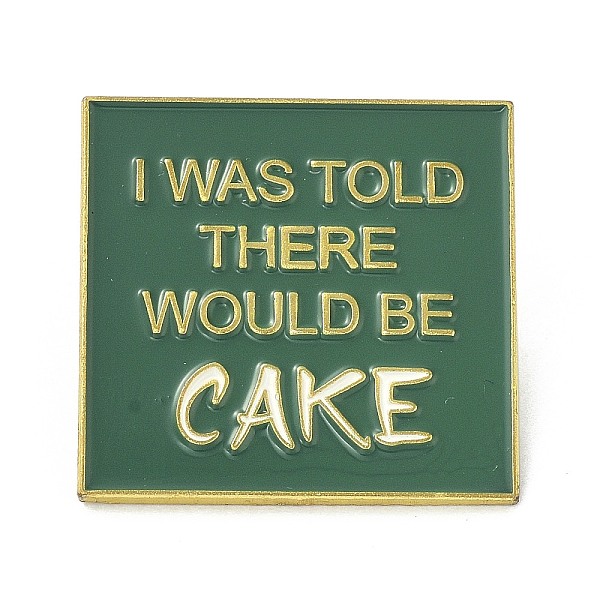 PandaHall I Was Told There Would Be Cake Enamel Pin, Square Alloy Enamel Brooch for Backpacks Clothes, Light Gold, Sea Green, 27x28x9mm...
PandaHall I Was Told There Would Be Cake Enamel Pin, Square Alloy Enamel Brooch for Backpacks Clothes, Light Gold, Sea Green, 27x28x9mm...