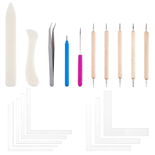 PandaHall Globleland Plastic Letter Opener Knife Tools, Paper Quilling Tool, Iron Beading Tweezers, 5PCS Double Head Nail Art Wood Dotting..., Multicolor
PandaHall Globleland Plastic Letter Opener Knife Tools, Paper Quilling Tool, Iron Beading Tweezers, 5PCS Double Head Nail Art Wood Dotting..., Multicolor