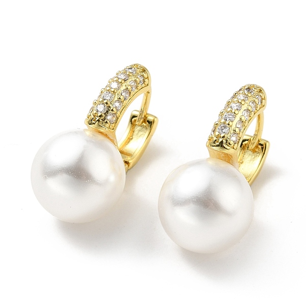 PandaHall Plastic Pearl Dangle Hoop Earrings with Clear Cubic Zirconia, Brass Hinged Earrings for Women, Lead Free & Cadmium Free & Nickel..., White
PandaHall Plastic Pearl Dangle Hoop Earrings with Clear Cubic Zirconia, Brass Hinged Earrings for Women, Lead Free & Cadmium Free & Nickel..., White