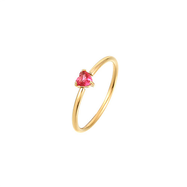 PandaHall Heart Cubic Zirconia Finger Ring, Golden Stainless Steel Ring, Tomato, Heart: 4.6mm Stainless Steel+Cubic Zirconia Heart Red
PandaHall Heart Cubic Zirconia Finger Ring, Golden Stainless Steel Ring, Tomato, Heart: 4.6mm Stainless Steel+Cubic Zirconia Heart Red