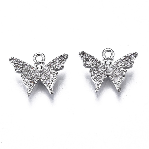 PandaHall Brass Micro Pave Clear Cubic Zirconia Charms, Butterfly, Platinum, 11x13.5x1.5mm, Hole: 1.2mm Brass+Cubic Zirconia Butterfly Clear
PandaHall Brass Micro Pave Clear Cubic Zirconia Charms, Butterfly, Platinum, 11x13.5x1.5mm, Hole: 1.2mm Brass+Cubic Zirconia Butterfly Clear