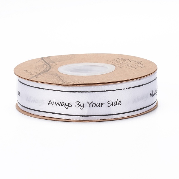 PandaHall Polyester Grosgrain Ribbons, with Word Always By Your Side, for Gifts Wrapping Party, White, 1 inch(25mm), 45m/Roll Polyester Word...
PandaHall Polyester Grosgrain Ribbons, with Word Always By Your Side, for Gifts Wrapping Party, White, 1 inch(25mm), 45m/Roll Polyester Word...