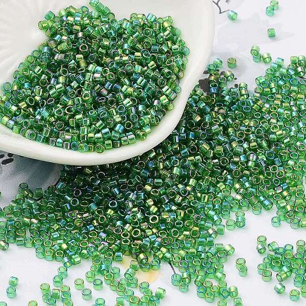 PandaHall Transparent Colours Glass Seed Beads, AB Color Plated, Cylinder, Lime Green, 2x2mm, Hole: 1mm Glass Round
PandaHall Transparent Colours Glass Seed Beads, AB Color Plated, Cylinder, Lime Green, 2x2mm, Hole: 1mm Glass Round
