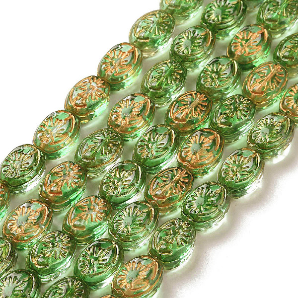 PandaHall Transparent Glass Beads Strands, Oval, Lime Green, 11x8x5.5mm, Hole: 1mm, about 32pcs/strand, 13.78 inch(35cm) Glass Oval
PandaHall Transparent Glass Beads Strands, Oval, Lime Green, 11x8x5.5mm, Hole: 1mm, about 32pcs/strand, 13.78 inch(35cm) Glass Oval