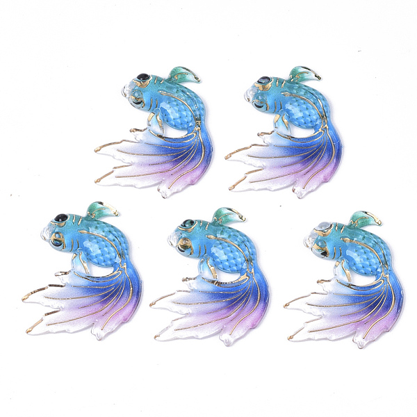 PandaHall UV Printing Acrylic Pendants, with Spray Paint Bottom, Goldfish, Dodger Blue, 30x25x4mm, Hole: 1mm Acrylic Fish Blue
PandaHall UV Printing Acrylic Pendants, with Spray Paint Bottom, Goldfish, Dodger Blue, 30x25x4mm, Hole: 1mm Acrylic Fish Blue