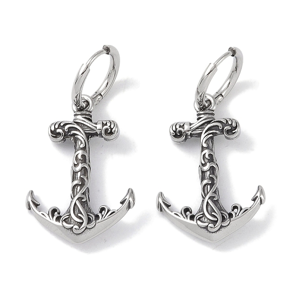 PandaHall 316 Surgical Stainless Steel Hoop Earrings, Anchor, Antique Silver, 31x21mm 316 Surgical Stainless Steel Anchor & Helm
PandaHall 316 Surgical Stainless Steel Hoop Earrings, Anchor, Antique Silver, 31x21mm 316 Surgical Stainless Steel Anchor & Helm