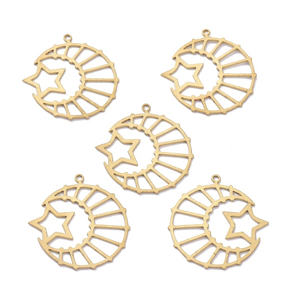 PandaHall Brass Pendants, DIY Accessories, for Bracelets, Earrings, Necklaces, Moon & Star, Raw(Unplated), 28.5x27x0.7mm, Hole: 1.5mm Brass...
PandaHall Brass Pendants, DIY Accessories, for Bracelets, Earrings, Necklaces, Moon & Star, Raw(Unplated), 28.5x27x0.7mm, Hole: 1.5mm Brass...