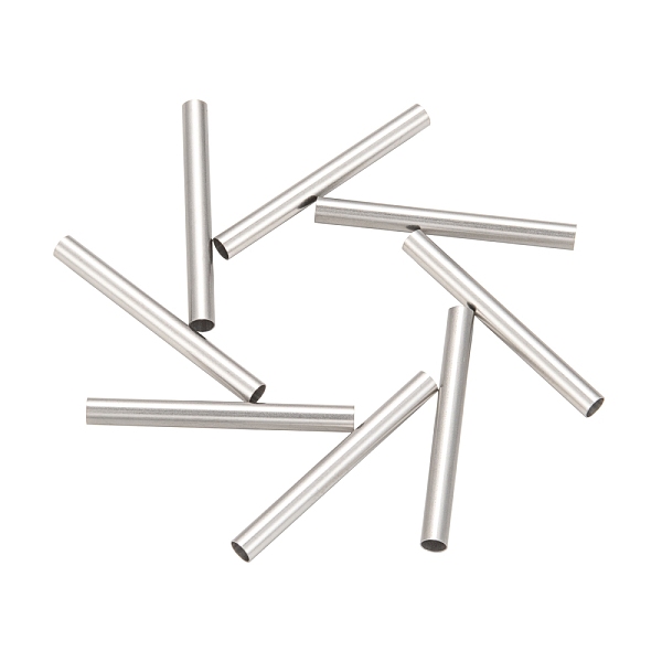 PandaHall 304 Stainless Steel Tube Beads, Stainless Steel Color, 30x3mm, Hole: 2.7mm 304 Stainless Steel Tube
PandaHall 304 Stainless Steel Tube Beads, Stainless Steel Color, 30x3mm, Hole: 2.7mm 304 Stainless Steel Tube