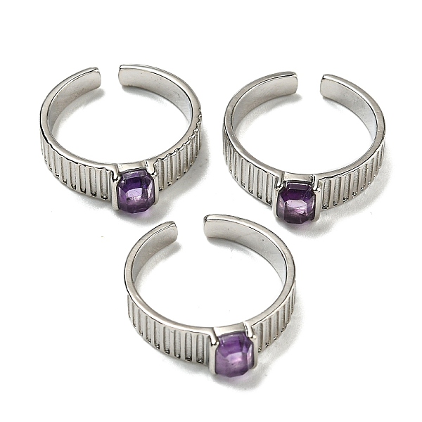 PandaHall Natural Amethyst Adjustable Rings, with Platinum Brass Findings, Long-Lasting Plated, Jewely for Women, Rectangle, Adjustable...
PandaHall Natural Amethyst Adjustable Rings, with Platinum Brass Findings, Long-Lasting Plated, Jewely for Women, Rectangle, Adjustable...