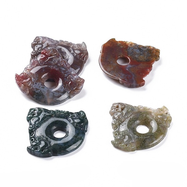 PandaHall Chinese Style Natural Indian Agate Carved Pendants, Pi Xiu, 42.5~44.7x45.5~46.5x5~6.3mm, Hole: 1.8mm Indian Agate Other Animal
PandaHall Chinese Style Natural Indian Agate Carved Pendants, Pi Xiu, 42.5~44.7x45.5~46.5x5~6.3mm, Hole: 1.8mm Indian Agate Other Animal