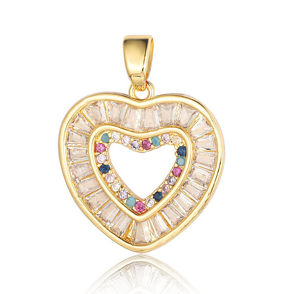 PandaHall Brass Micro Pave Colorful Cubic Zirconia Pendants, Heart Charms, Real 18K Gold Plated, 21x20x2mm Brass+Cubic Zirconia Heart
PandaHall Brass Micro Pave Colorful Cubic Zirconia Pendants, Heart Charms, Real 18K Gold Plated, 21x20x2mm Brass+Cubic Zirconia Heart