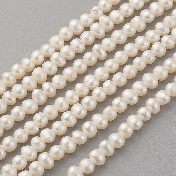 PandaHall Natural Cultured Freshwater Pearl Beads Strands, Potato, Seashell Color, 5~6x4~5mm, Hole: 0.5mm, about 77pcs/strand, 13.9~14.1...
PandaHall Natural Cultured Freshwater Pearl Beads Strands, Potato, Seashell Color, 5~6x4~5mm, Hole: 0.5mm, about 77pcs/strand, 13.9~14.1...