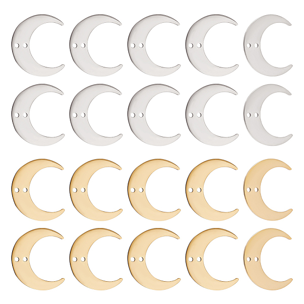 PandaHall DICOSMETIC 20PCS 2 Colors Crescent Moon Pendant Stainless Steel Moon Charm with 2 1.4mm Hole Golden Small Link Pendants for DIY...
PandaHall DICOSMETIC 20PCS 2 Colors Crescent Moon Pendant Stainless Steel Moon Charm with 2 1.4mm Hole Golden Small Link Pendants for DIY...