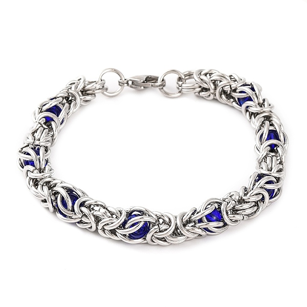 PandaHall 304 Stainless Steel String Bag Chain Bracelets for Women, with Blue Acrylic Beads, Stainless Steel Color, 8-7/8 inch(22.4cm) 304...
PandaHall 304 Stainless Steel String Bag Chain Bracelets for Women, with Blue Acrylic Beads, Stainless Steel Color, 8-7/8 inch(22.4cm) 304...