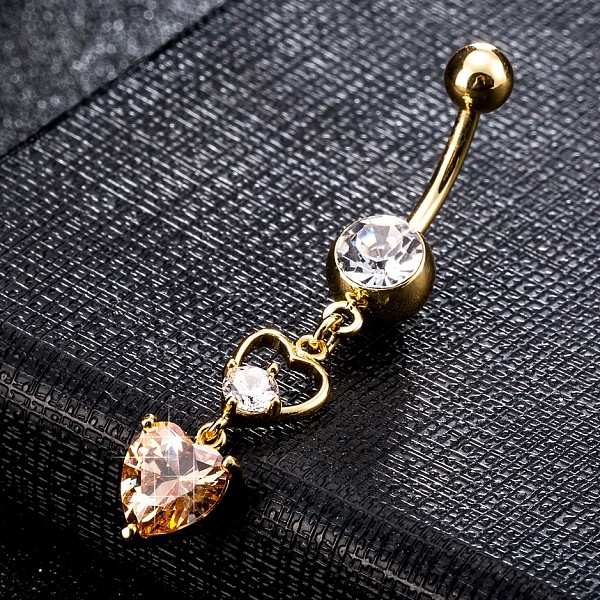 PandaHall Piercing Jewelry, Brass Cubic Zirconia Navel Ring, Belly Rings, with Surgical Stainless Steel Bar, Cadmium Free & Lead Free, Real..., Orange
PandaHall Piercing Jewelry, Brass Cubic Zirconia Navel Ring, Belly Rings, with Surgical Stainless Steel Bar, Cadmium Free & Lead Free, Real..., Orange