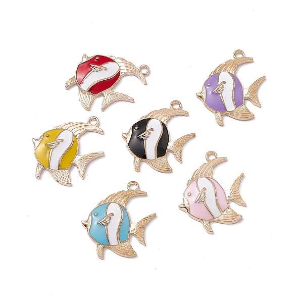 PandaHall Alloy Enamel Pendants, Light Gold, Fish Charm, Mixed Color, 27x25x3.5mm, Hole: 2.2mm Alloy+Enamel Fish Multicolor
PandaHall Alloy Enamel Pendants, Light Gold, Fish Charm, Mixed Color, 27x25x3.5mm, Hole: 2.2mm Alloy+Enamel Fish Multicolor