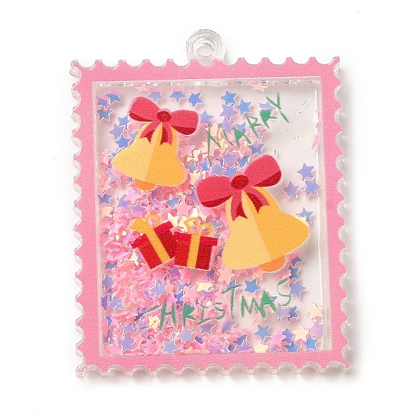 PandaHall Christmas Acrylic Pendants, with Paper, Stamp, Christmas Bell, 49x38x4mm, Hole: 2.4mm Acrylic Christmas Bell
PandaHall Christmas Acrylic Pendants, with Paper, Stamp, Christmas Bell, 49x38x4mm, Hole: 2.4mm Acrylic Christmas Bell