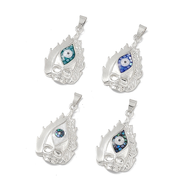 PandaHall Halloween Natural Shell Pendants, Skull Charms, Dyed, with Rack Plating Platinum Tone Brass Findings, Mixed Color, 35x21.5x7mm..., Multicolor
PandaHall Halloween Natural Shell Pendants, Skull Charms, Dyed, with Rack Plating Platinum Tone Brass Findings, Mixed Color, 35x21.5x7mm..., Multicolor