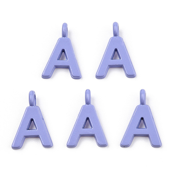 PandaHall Rack Plating Spray Painted Alloy 1-Loop Link Pendants, Letter Charms, Lead Free & Nickel Free & Cadmium Free, Letter.A..., Purple
PandaHall Rack Plating Spray Painted Alloy 1-Loop Link Pendants, Letter Charms, Lead Free & Nickel Free & Cadmium Free, Letter.A..., Purple