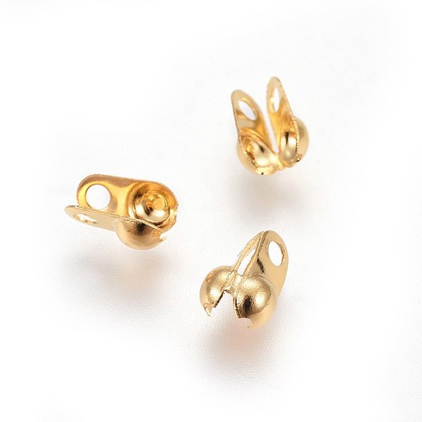 PandaHall 304 Stainless Steel Bead Tips, Calotte Ends, Clamshell Knot Cover, Golden, 6.5x4.5x3mm, Hole: 1.4mm 304 Stainless Steel
PandaHall 304 Stainless Steel Bead Tips, Calotte Ends, Clamshell Knot Cover, Golden, 6.5x4.5x3mm, Hole: 1.4mm 304 Stainless Steel