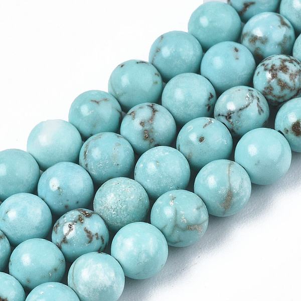 PandaHall Round Natural Howlite Beads Strands, Dyed, Turquoise, 4~5mm, Hole: 1mm, about 95pcs/strand, 15.31''(38.9cm) Howlite Round Green
PandaHall Round Natural Howlite Beads Strands, Dyed, Turquoise, 4~5mm, Hole: 1mm, about 95pcs/strand, 15.31''(38.9cm) Howlite Round Green
