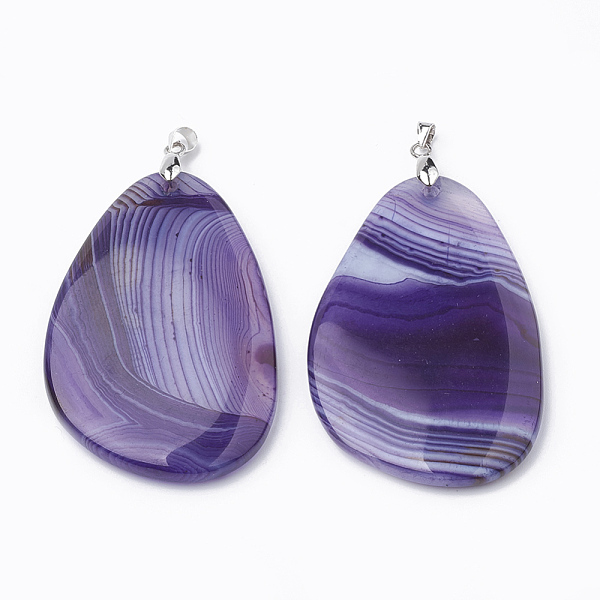PandaHall Dyed Natural Brazilian Agate Big Pendants, with Platinum Tone Brass Findings, Oval, Mixed Color, 58~60x38~40x5~7mm, Hole: 4x4.5mm..., Multicolor
PandaHall Dyed Natural Brazilian Agate Big Pendants, with Platinum Tone Brass Findings, Oval, Mixed Color, 58~60x38~40x5~7mm, Hole: 4x4.5mm..., Multicolor