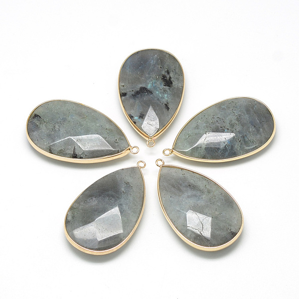 PandaHall Natural Labradorite Big Pendants, with Brass Findings, Faceted, teardrop, Golden, 53~55x31x10.5mm, Hole: 2mm Labradorite Teardrop..., Gray
PandaHall Natural Labradorite Big Pendants, with Brass Findings, Faceted, teardrop, Golden, 53~55x31x10.5mm, Hole: 2mm Labradorite Teardrop..., Gray