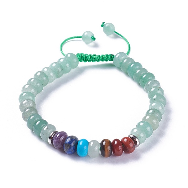 PandaHall Adjustable Nylon Cord Braided Bead Bracelets, with Natural Green Aventurine Beads and Alloy Findings, 2-1/8 inch~2-3/4 inch...
PandaHall Adjustable Nylon Cord Braided Bead Bracelets, with Natural Green Aventurine Beads and Alloy Findings, 2-1/8 inch~2-3/4 inch...