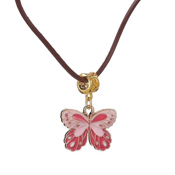 PandaHall Alloy Enamel Butterfly Pendant Necklaces, with Cowhide Leather Cord, Pink, 19.61~19.80 inch(49.8~50.3cm) Alloy Butterfly Pink
PandaHall Alloy Enamel Butterfly Pendant Necklaces, with Cowhide Leather Cord, Pink, 19.61~19.80 inch(49.8~50.3cm) Alloy Butterfly Pink