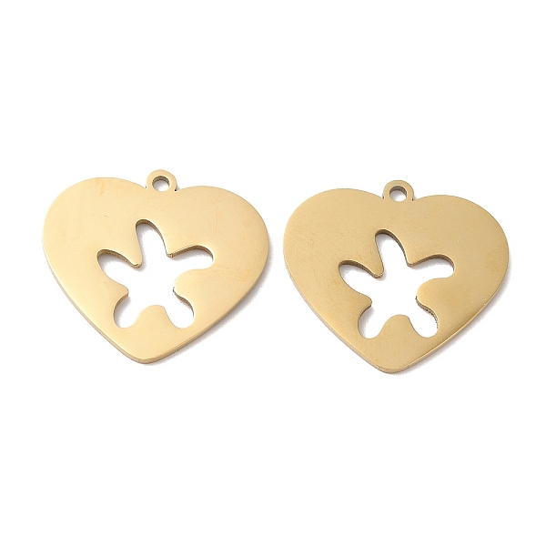 PandaHall Ion Plating(IP) 316L Surgical Stainless Steel Pendants, Heart with Starfish Charm, Laser Cut, Real 18K Gold Plated, 18.5x20x1mm...
PandaHall Ion Plating(IP) 316L Surgical Stainless Steel Pendants, Heart with Starfish Charm, Laser Cut, Real 18K Gold Plated, 18.5x20x1mm...