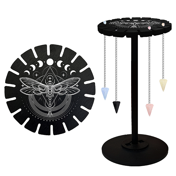PandaHall Wooden Wheel, Wooden Display Shelf, Black Holder Stand, Rustic Divination Pendulum Storage Rack, Witch Stuff, Dragonfly, Wheel...
PandaHall Wooden Wheel, Wooden Display Shelf, Black Holder Stand, Rustic Divination Pendulum Storage Rack, Witch Stuff, Dragonfly, Wheel...