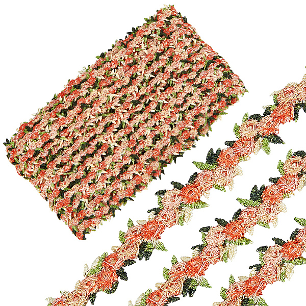 PandaHall 15 Yards Flower Polyester Embroidery Lace Ribbon, Clothes Accessories Decoration, Dark Orange, 3/4 inch(20mm) Polyester Flower
PandaHall 15 Yards Flower Polyester Embroidery Lace Ribbon, Clothes Accessories Decoration, Dark Orange, 3/4 inch(20mm) Polyester Flower