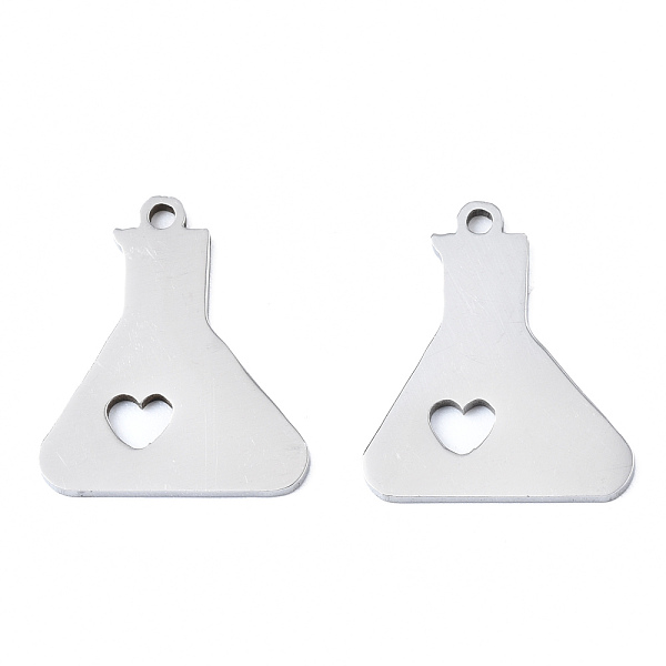PandaHall 201 Stainless Steel Pendants, Laser Cut, Beaker with Heart, Stainless Steel Color, 18x15x1mm, Hole: 1.4mm 201 Stainless Steel...
PandaHall 201 Stainless Steel Pendants, Laser Cut, Beaker with Heart, Stainless Steel Color, 18x15x1mm, Hole: 1.4mm 201 Stainless Steel...