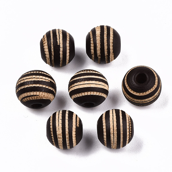 PandaHall Painted Natural Wood Beads, Laser Engraved Pattern, Round with Zebra-Stripe, Coconut Brown, 10x8.5mm, Hole: 2.5mm Schima Wood...
PandaHall Painted Natural Wood Beads, Laser Engraved Pattern, Round with Zebra-Stripe, Coconut Brown, 10x8.5mm, Hole: 2.5mm Schima Wood...