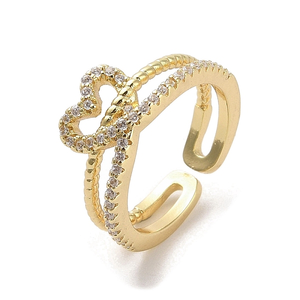 PandaHall Brass Micro Pave Cubic Zirconia Open Cuff Rings, Heart, Real 18K Gold Plated, US Size 5 3/4(16.3mm) Brass+Cubic Zirconia Heart..., Clear
PandaHall Brass Micro Pave Cubic Zirconia Open Cuff Rings, Heart, Real 18K Gold Plated, US Size 5 3/4(16.3mm) Brass+Cubic Zirconia Heart..., Clear