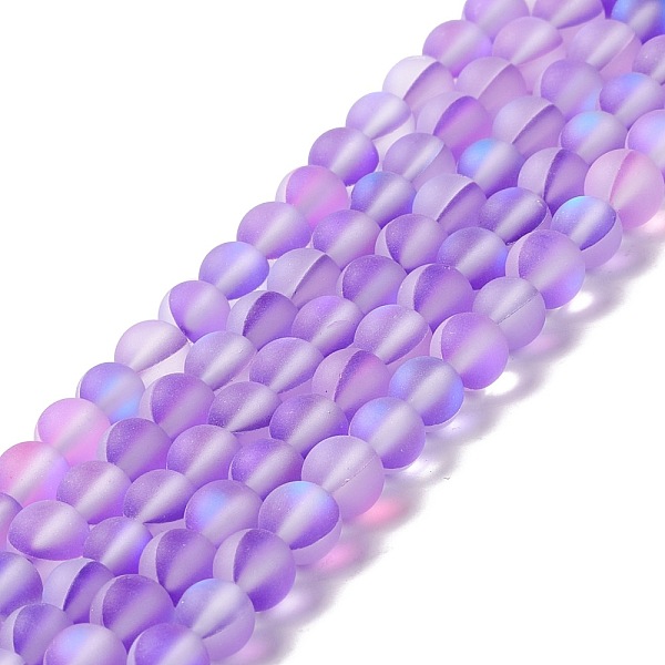 PandaHall Synthetic Moonstone Beads Strands, Frosted, Round, Blue Violet, 6mm, Hole: 1mm, about 60~64pcs/strand, 14.76''~15.55''...
PandaHall Synthetic Moonstone Beads Strands, Frosted, Round, Blue Violet, 6mm, Hole: 1mm, about 60~64pcs/strand, 14.76''~15.55''...