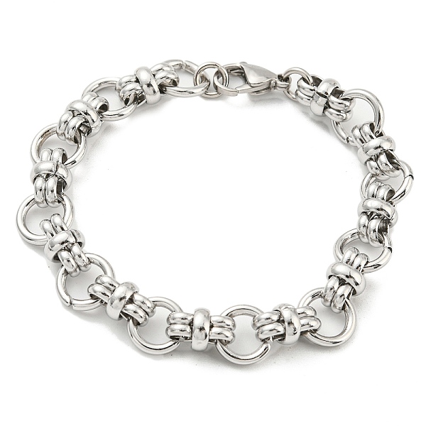 PandaHall 304 Stainless Steel Ring Link Chain Bracelet, Stainless Steel Color, 8 inch(20.3cm) 304 Stainless Steel
PandaHall 304 Stainless Steel Ring Link Chain Bracelet, Stainless Steel Color, 8 inch(20.3cm) 304 Stainless Steel