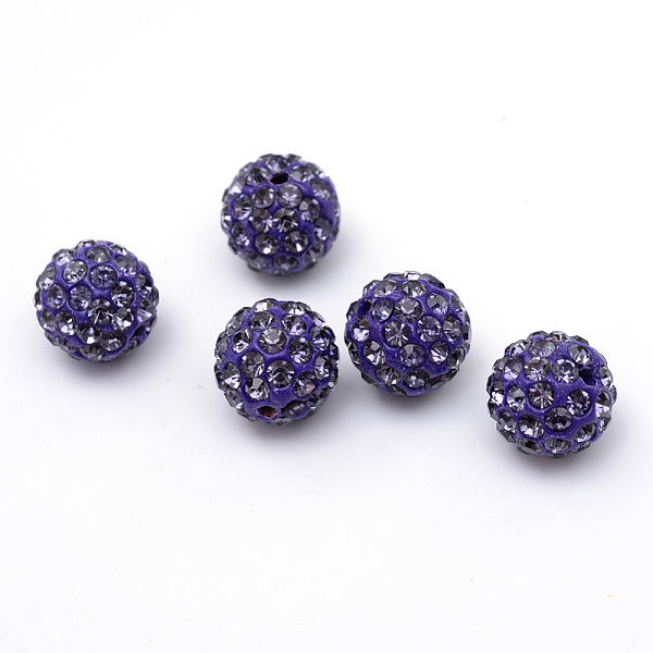 PandaHall Polymer Clay Pave Rhinestone Beads, Disco Ball Beads, Tanzanite, PP13(1.9~2mm), 6 Rows Rhinestone, 10mm, Hole: 1.5mm Polymer..., Purple
PandaHall Polymer Clay Pave Rhinestone Beads, Disco Ball Beads, Tanzanite, PP13(1.9~2mm), 6 Rows Rhinestone, 10mm, Hole: 1.5mm Polymer..., Purple