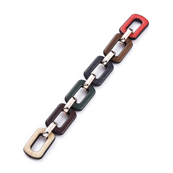 PandaHall Handmade Acrylic Link Chains, with CCB Plastic Linking Rings, Rectangle, Rose Gold, Colorful, Links: 30.5x20x5mm and...
PandaHall Handmade Acrylic Link Chains, with CCB Plastic Linking Rings, Rectangle, Rose Gold, Colorful, Links: 30.5x20x5mm and...