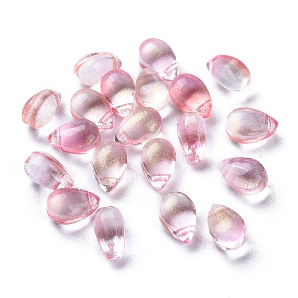 PandaHall Transparent Glass Charms, Glitter Gold Powder, Teardrop, Light Salmon, 9x6x5mm, Hole: 1mm Glass Teardrop
PandaHall Transparent Glass Charms, Glitter Gold Powder, Teardrop, Light Salmon, 9x6x5mm, Hole: 1mm Glass Teardrop