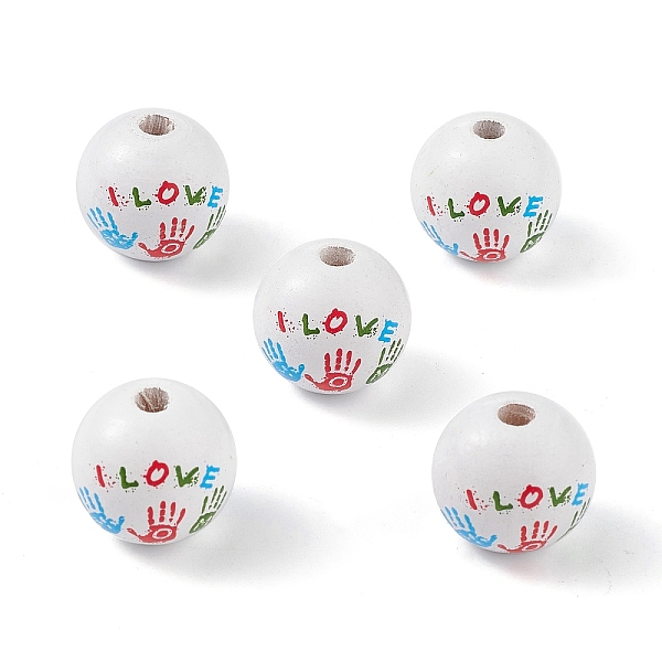 PandaHall Printed Natural Wood European Beads, Large Hole Bead, Round with Palm, Colorful, 19mm, Hole: 4.5mm Wood Round
PandaHall Printed Natural Wood European Beads, Large Hole Bead, Round with Palm, Colorful, 19mm, Hole: 4.5mm Wood Round