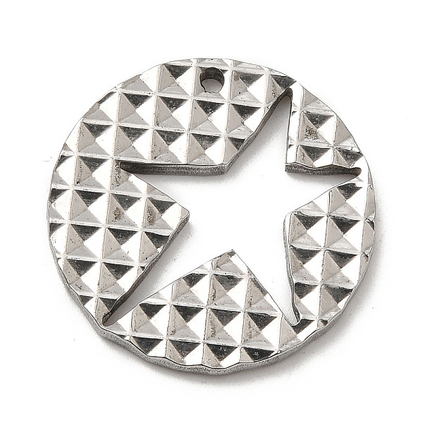 PandaHall 304 Stainless Steel Pendants, Flat Round with Star Charm, Stainless Steel Color, 27x2mm, Hole: 1.6mm 304 Stainless Steel Flat...
PandaHall 304 Stainless Steel Pendants, Flat Round with Star Charm, Stainless Steel Color, 27x2mm, Hole: 1.6mm 304 Stainless Steel Flat...
