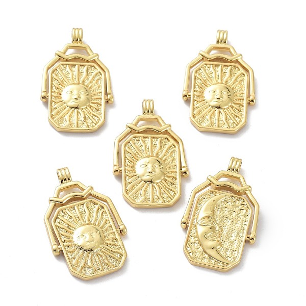 PandaHall Eco-Friendly Brass Pendants, Long-Lasting Plated, Transfer Card Shape, Sun with Moon, Real 18K Gold Plated, 36x22x4.5~3mm, Hole...
PandaHall Eco-Friendly Brass Pendants, Long-Lasting Plated, Transfer Card Shape, Sun with Moon, Real 18K Gold Plated, 36x22x4.5~3mm, Hole...