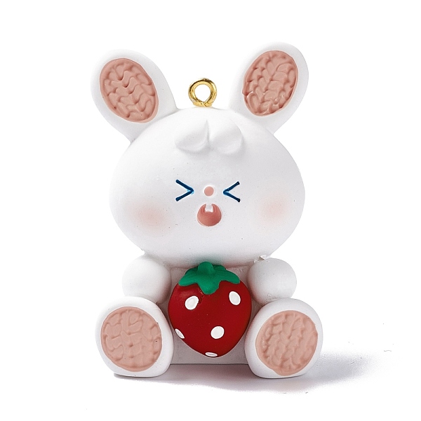PandaHall Opaque PVC Plastic Big Pendants, with Golden Tone Iron Loops, Rabbit Charms with Strawberry, Indian Red, Rabbit Pattern...
PandaHall Opaque PVC Plastic Big Pendants, with Golden Tone Iron Loops, Rabbit Charms with Strawberry, Indian Red, Rabbit Pattern...