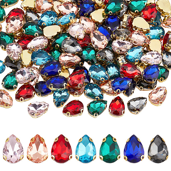 PandaHall SUPERFINDINGS 175Pcs 7 Colors Teardrop Sew on Rhinestone Bright Flat Back Beads Buttons Crystal Faceted Embellishments Buttons for..., Multicolor
PandaHall SUPERFINDINGS 175Pcs 7 Colors Teardrop Sew on Rhinestone Bright Flat Back Beads Buttons Crystal Faceted Embellishments Buttons for..., Multicolor