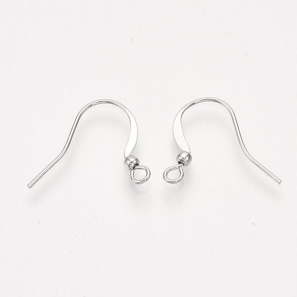 PandaHall Brass French Earring Hooks, with Horizontal Loop, Flat Earring Hooks Findings, Real Platinum Plated, 17.5x20mm, Hole: 2mm, Pin...
PandaHall Brass French Earring Hooks, with Horizontal Loop, Flat Earring Hooks Findings, Real Platinum Plated, 17.5x20mm, Hole: 2mm, Pin...